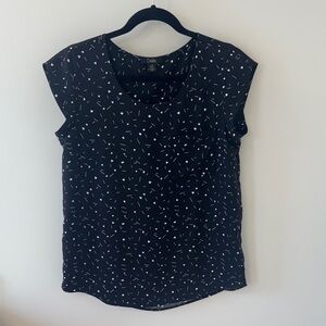 Dalia Women's Black and White Patterned Blouse